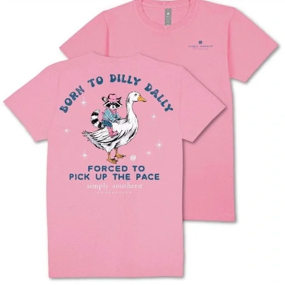 Simply Southern Pink Tee NWT - Picture 2 of 4